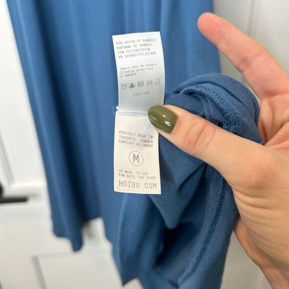 Hoi Bo Blue Sleeveless Maxi Swing Dress Size Medium - Picture 6 of 6